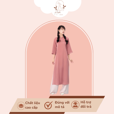 Áo dài tay lỡ màu trơn đơn giản - DFY299
